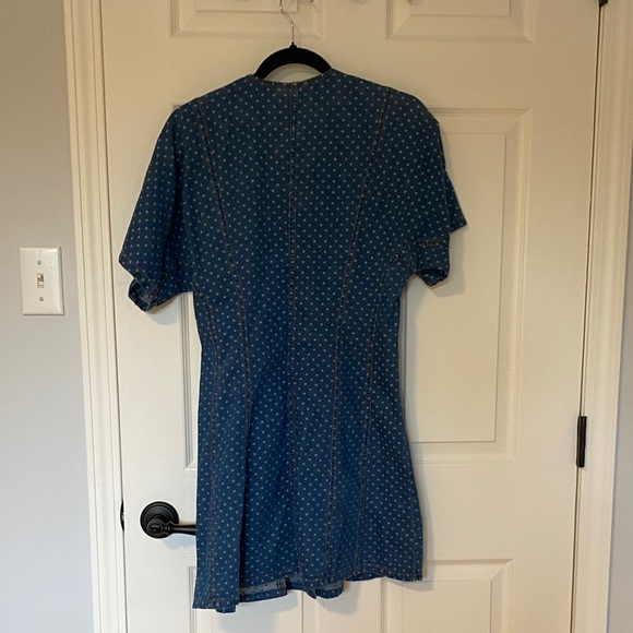 Ganni Blue Polka Dot Dress - Picture 5 of 11